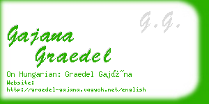 gajana graedel business card